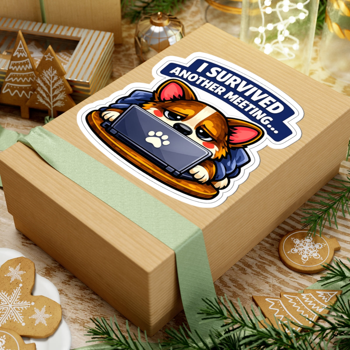 Corgi Office Series — Survived Another Meeting